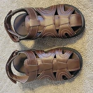 Brown Carter's Toddler Sandals
